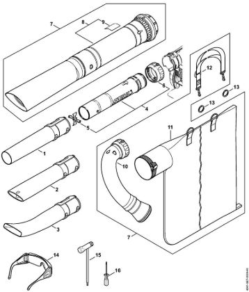 Pihalniki (BG, BR) BG 86 Å oba, sesalna naprava della Marca Stihl